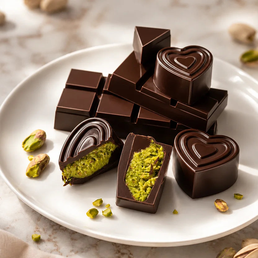 Pistachios Kunafa chocolate